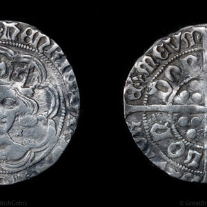 Henry VII Tudor Groat Silver Coin 1487 - 1488, Great British Coins, Hammered Coin, Unique Gifts, Historical Gifts