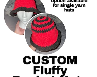 CUSTOM Flauschiger Fischerhut (Multi-Garn)