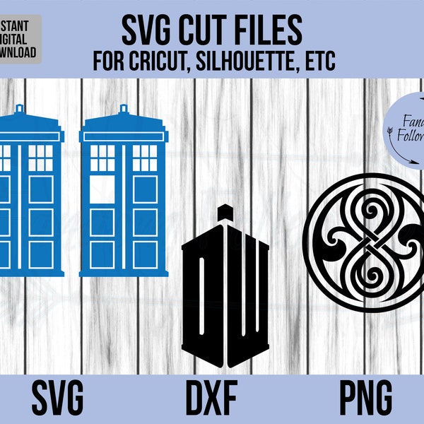 Doctor Who SVG, Tardis svg, Seal of Rassilon SVG, Cut File, Cricut Cut File, Silhouette Cut File, dxf, png, Dr. Who SVG, svg for Cricut