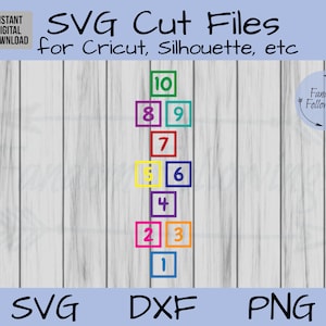 Hopscotch SVG, sensory path svg,  Hopscotch cut File, Cricut File, Silhouette Cut File, dxf, Cut File, Sensory pathway Cricut, sensory walk