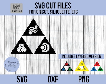 Zelda svg, LoZ SVG, Legend of Zelda svg, Triforce svg, Cricut Cut File, Silhouette Cut File, dxf, png