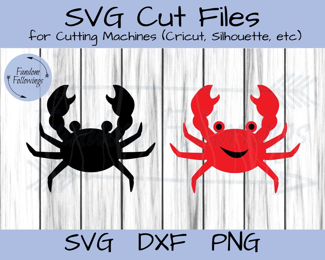 Crab SVG Cartoon Crabs Svg Cut File Cricut Cut File Etsy Australia