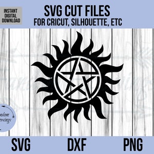 Supernatural Anti-Possession SVG, Supernatural svg, Supernatural Tattoo SVG, Cricut Cut File, Silhouette Cut File, dxf