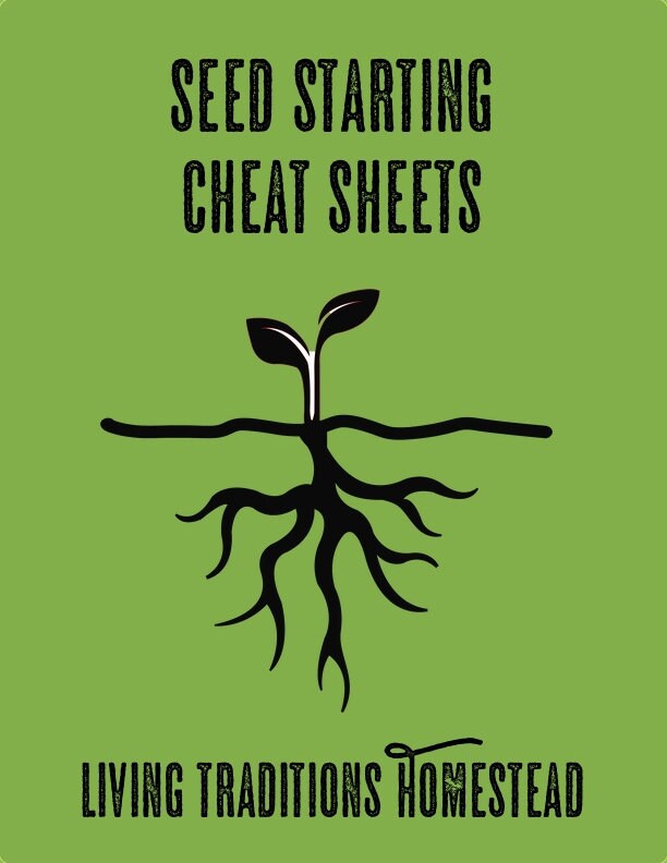 Seed Starting Cheat Sheets for Vegetables, Herbs, Flowers.  (Printabl…