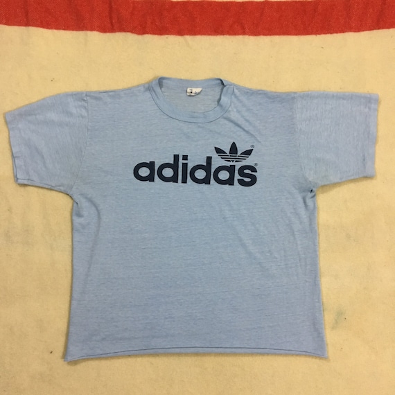 adidas trefoil t shirt 80s