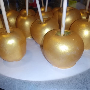 Golden Chocolate covered Candy Apples