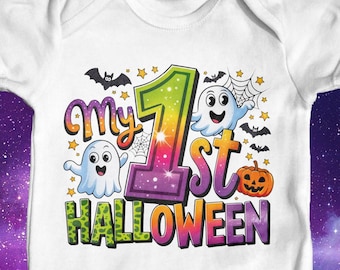 My First Halloween Baby Bodysuit | Babys first halloween | Funny Baby Bodysuit | Baby Halloween Outfit | Cute Baby | Cute Ghost |