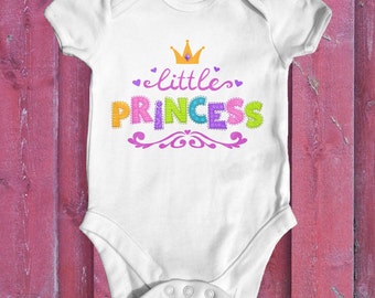 Little Princess Baby Bodysuit | Baby Shower Gift | Newborn Baby Clothes | Baby Princess | Funny Baby Bodysuit | Newborn Baby Clothes