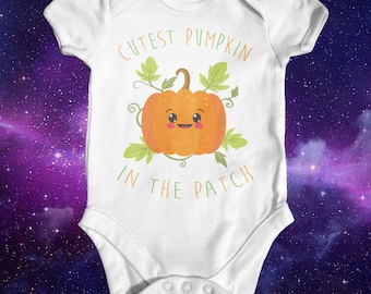 Leukste Pumpkin In The Patch Halloween-romper | Baby's eerste halloween | Grappige babyromper | Halloween-babyoutfit | Schattige baby