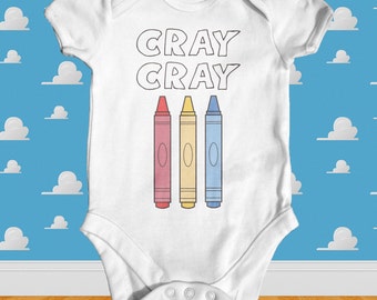Cray Cray Baby Bodysuit | Cute Baby Clothes| Baby Shower Gift | Funny Baby Clothes | Slogan Baby Bodysuit | Trendy Baby Clothes