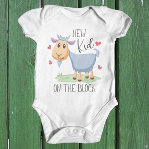 New Kid On The Block Baby Bodysuit | Funny Baby Bodysuit | Cute Baby Clothes | New Baby | Newborn Baby | Baby Shower Gift | Boho Baby