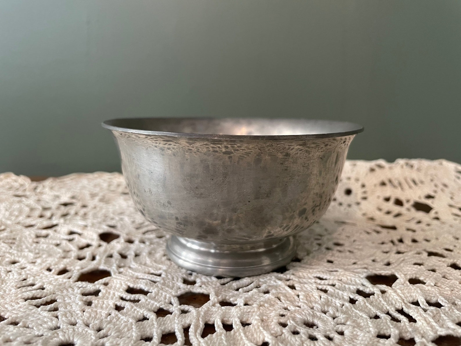 Small vintage Pewter bowls Paul Revere reproductions. Smudge Etsy