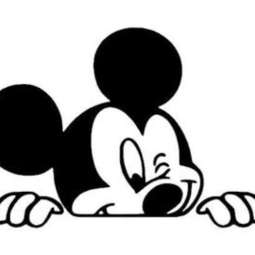 Disney Mickey Mouse Minnie Mouse Window Decal Vinyl Sticker Etsy