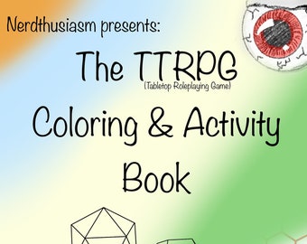 Printable TTRPG Coloring and Activity Book