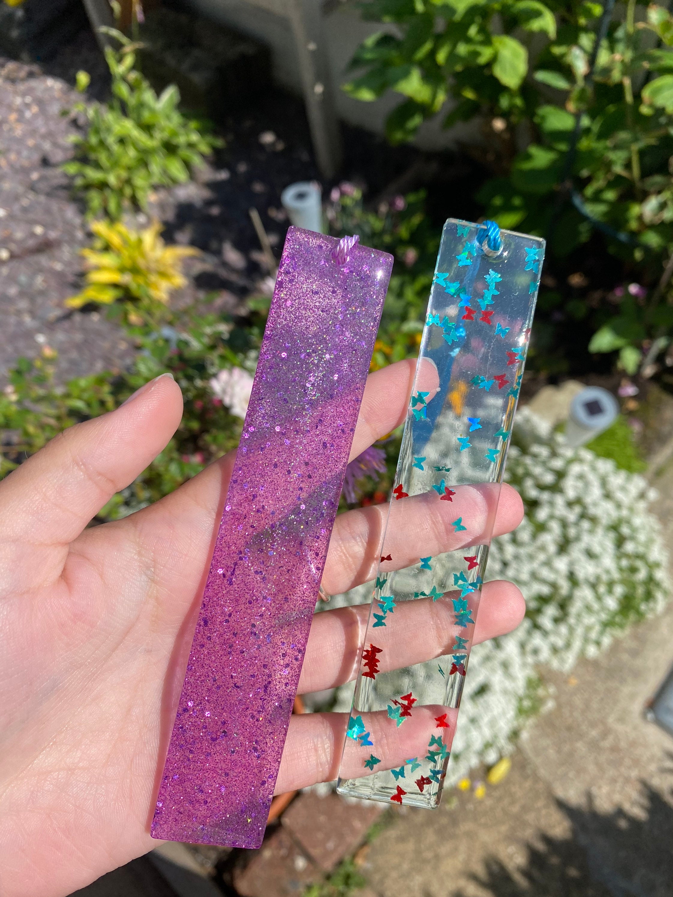 Pre made resin bookmarks | Etsy