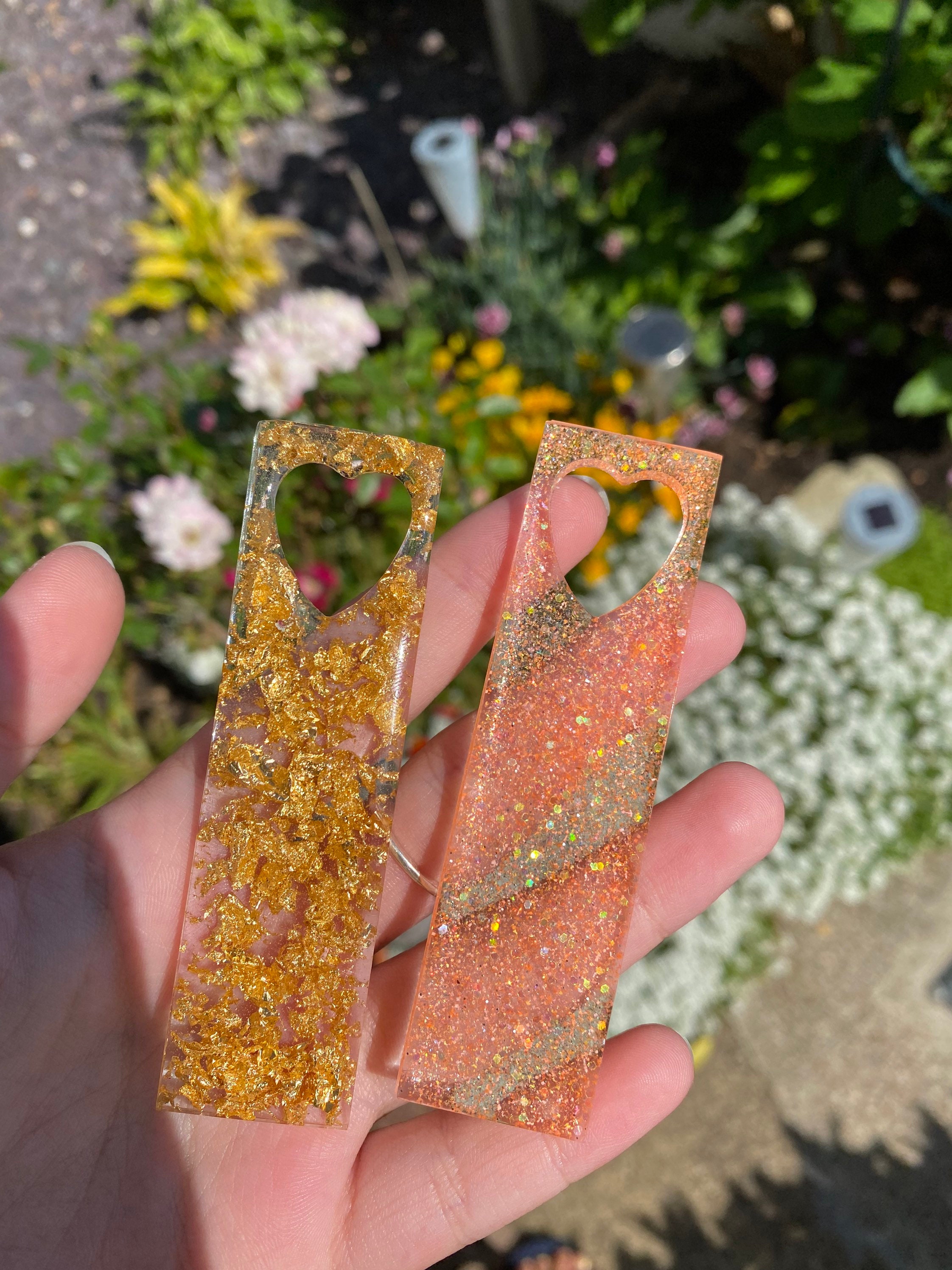 Pre made resin bookmarks | Etsy