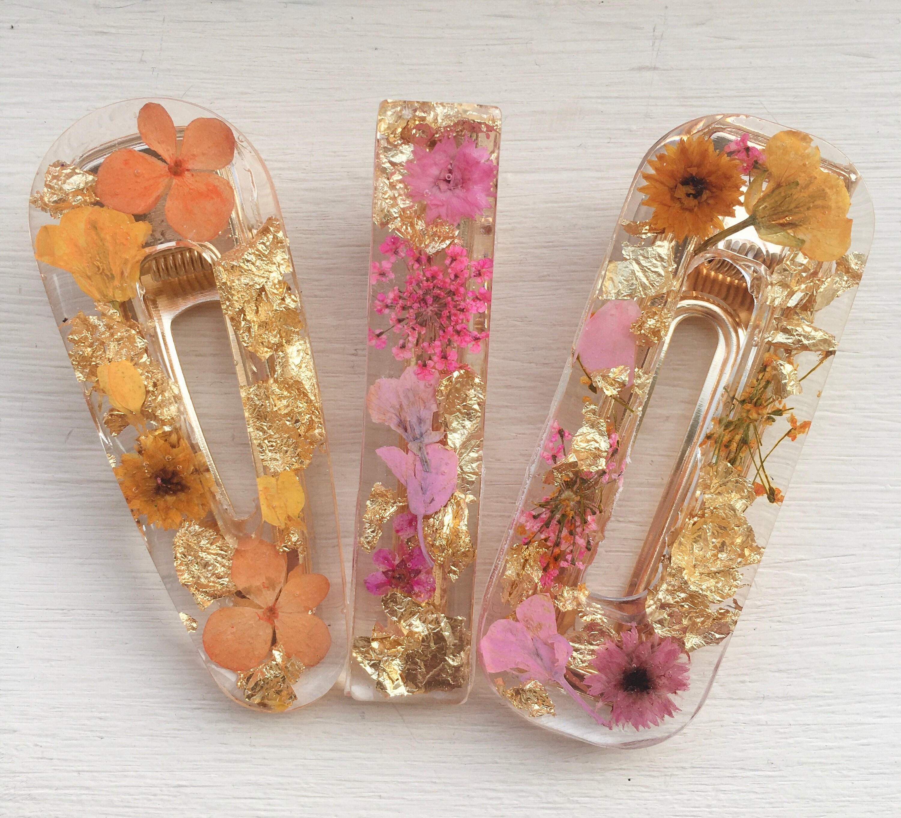 Set of 3 hair clips Etsy