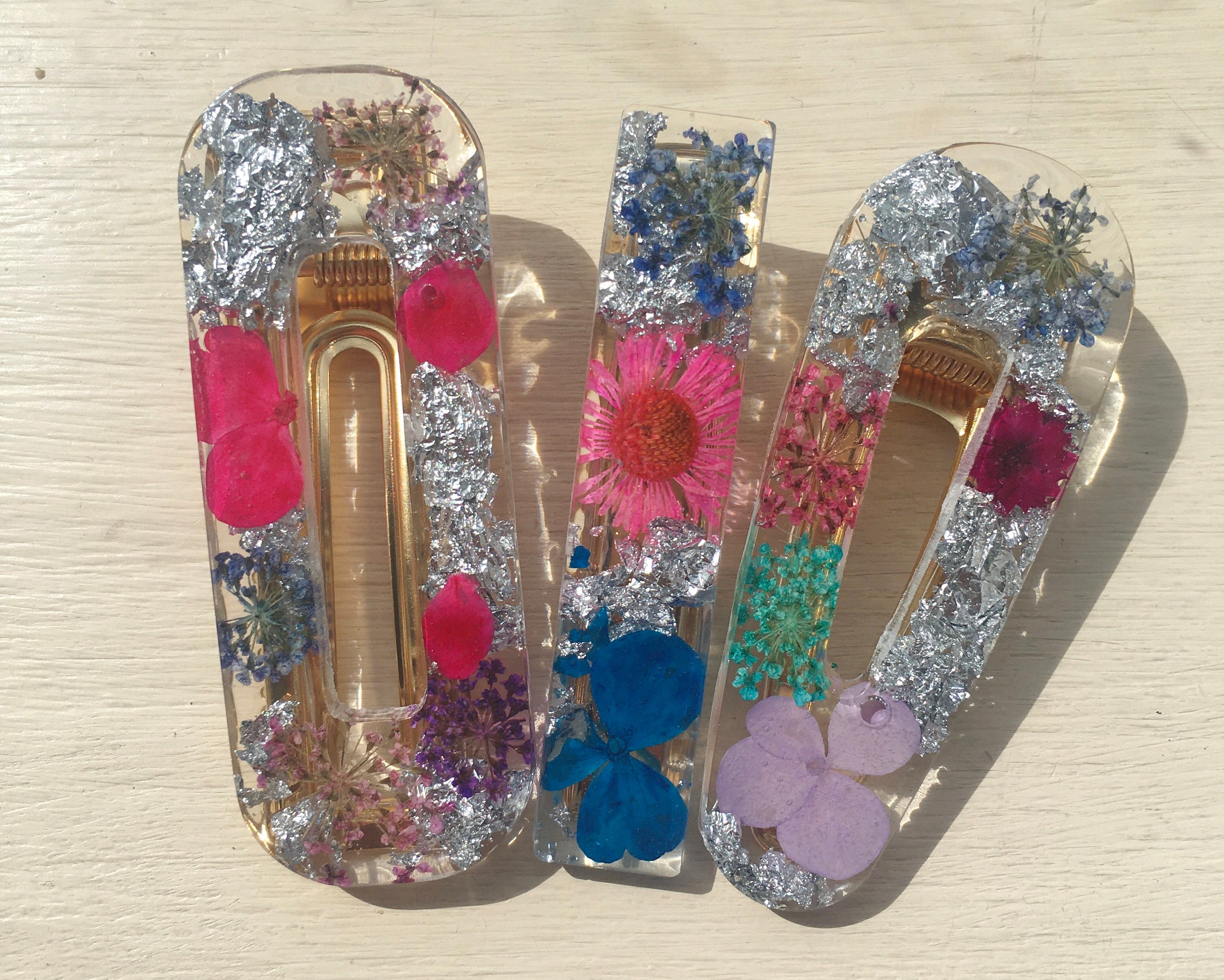 Set of 3 hair clips Etsy