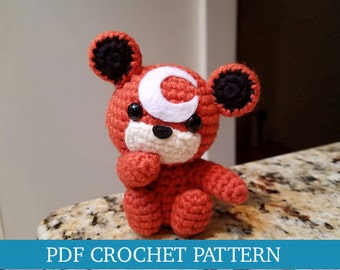 Teddiursa inspired CROCHET PATTERN PDF