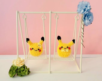 Pokemon Inspired mini pikachu swing set display