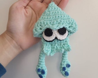 CLEARANCE - Splatoon squid amigurumi keychain