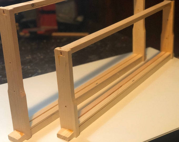 20 Deep & 30 Medium wooden Bee Hive frames ONLY Wedge style Un-Assembled
