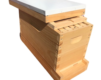 5/Frame Deep 9 5/8 Nuc Complete Bee Hive w/Frames & Foundations (Un-Assembled)