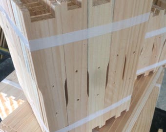 x100 Bee Hive Frames Grooved or Wedge Style Un-Assembled