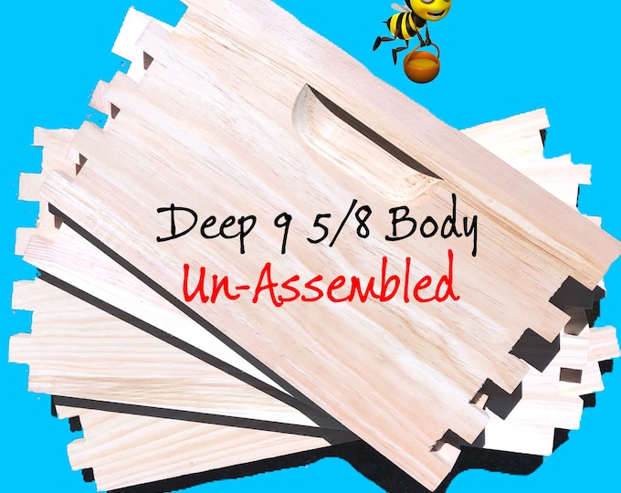 deep 9 5/8 bee hive body ( Un-Assembled )