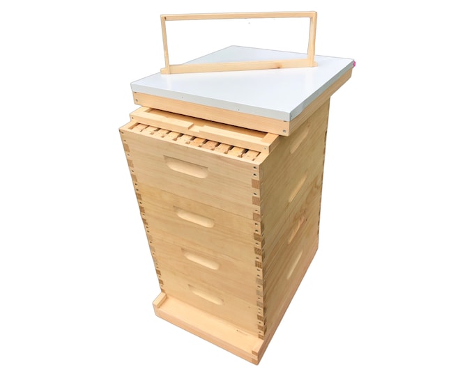 4 medium (6 5/8) w/Frames Beekeeping Bee Hive kit (Un-Assembled) Langstroth