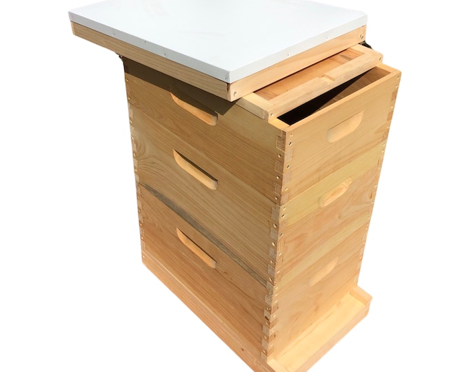 2 Deep & 1 Medium Beekeeping Bee Hive Body Only (Un-ASSEMBLED) Langstroth