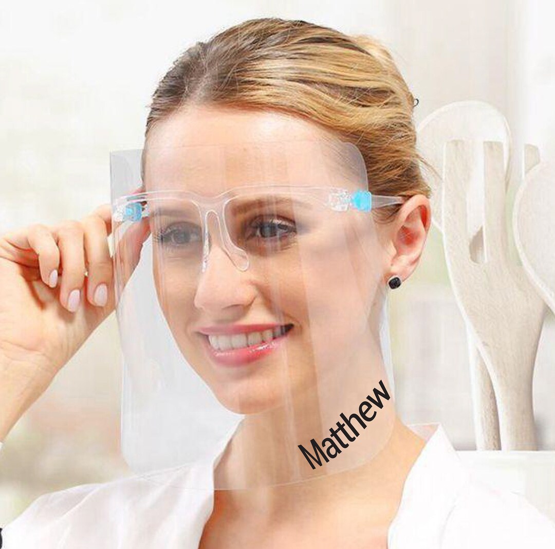 Custom Clear Face Masks Reusable Face Shield Protector Etsy