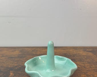 Ceramic Ring Holder - Aqua