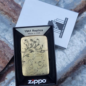 Custom Order Design Hand Engraved Zippo Lighter
