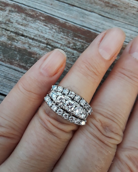 14k Gold 2.25ct Diamond Wedding Engagement Ring B… - image 10