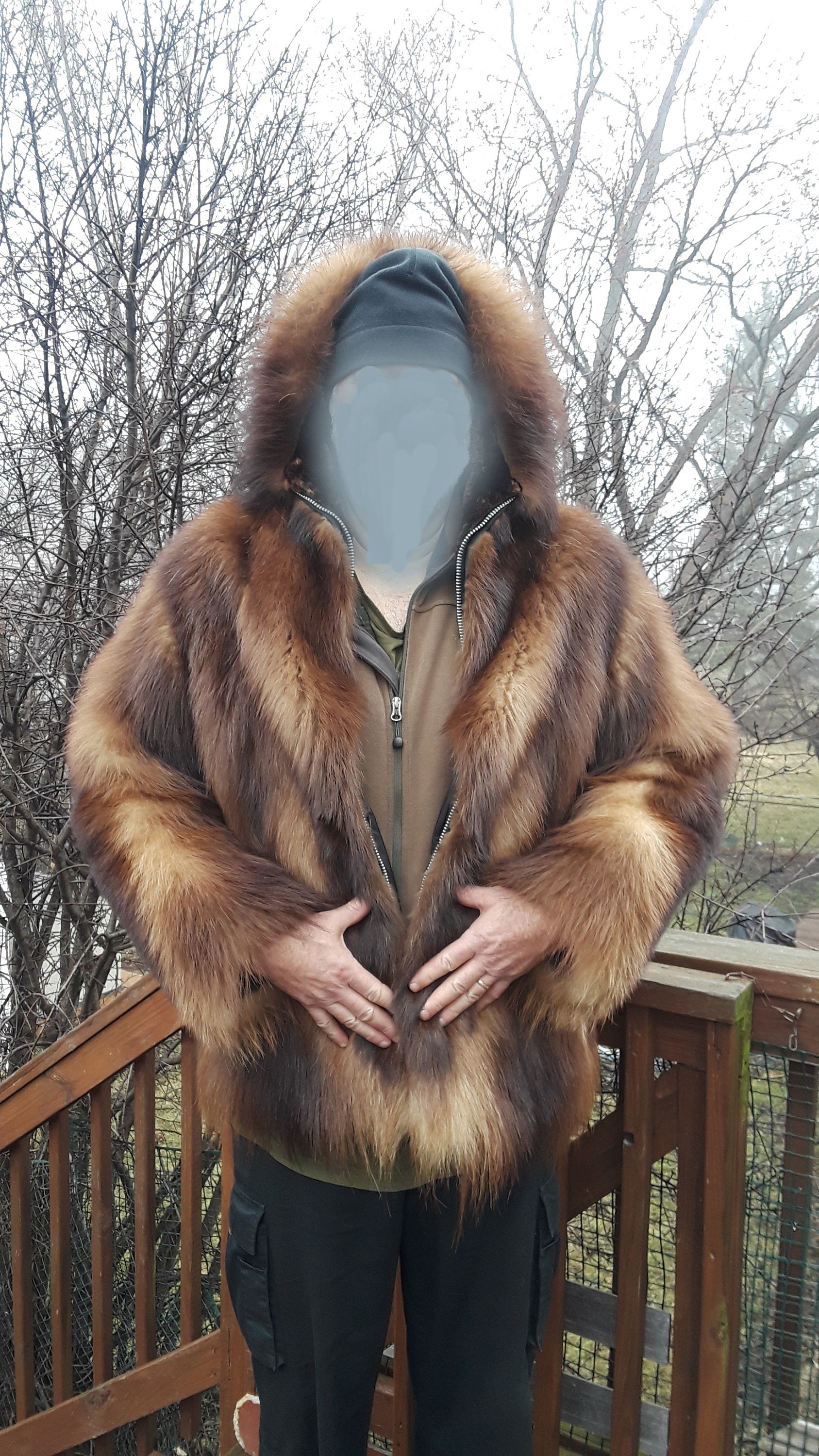 Wolverine Natural Fur Jacket With Hood Arctic Fur Full PELTS - Etsy