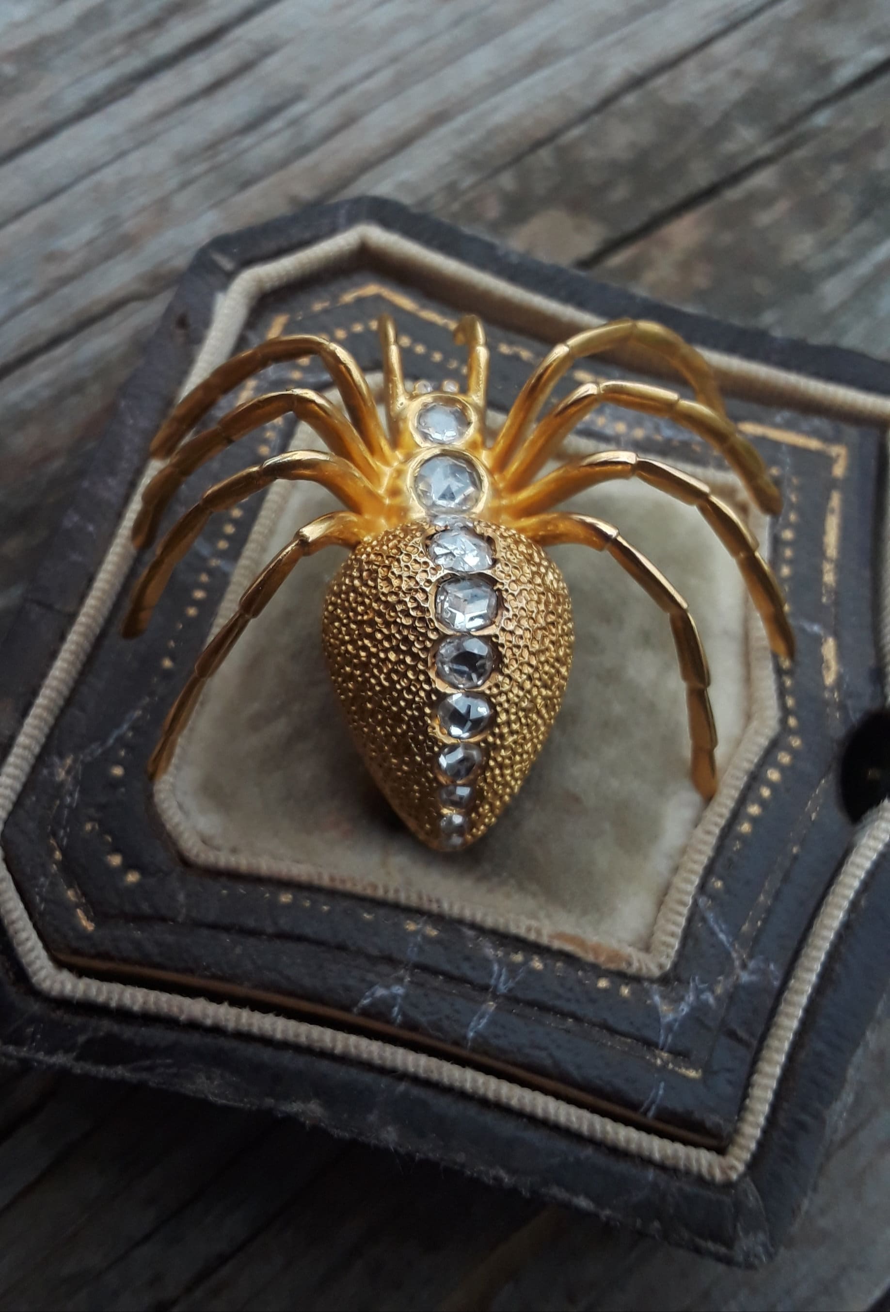 How is a Faberge Black Widow brooch worth?