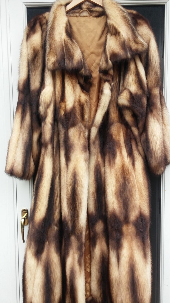 Natural Fitch Fur Coat MXL Fabulous Full Pelts - image 2