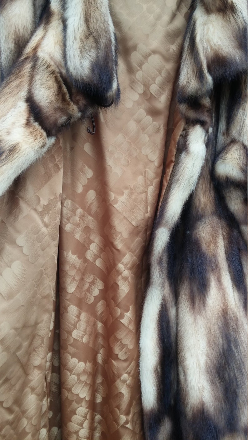 Natural Fitch Fur Coat MXL Fabulous Full Pelts Etsy