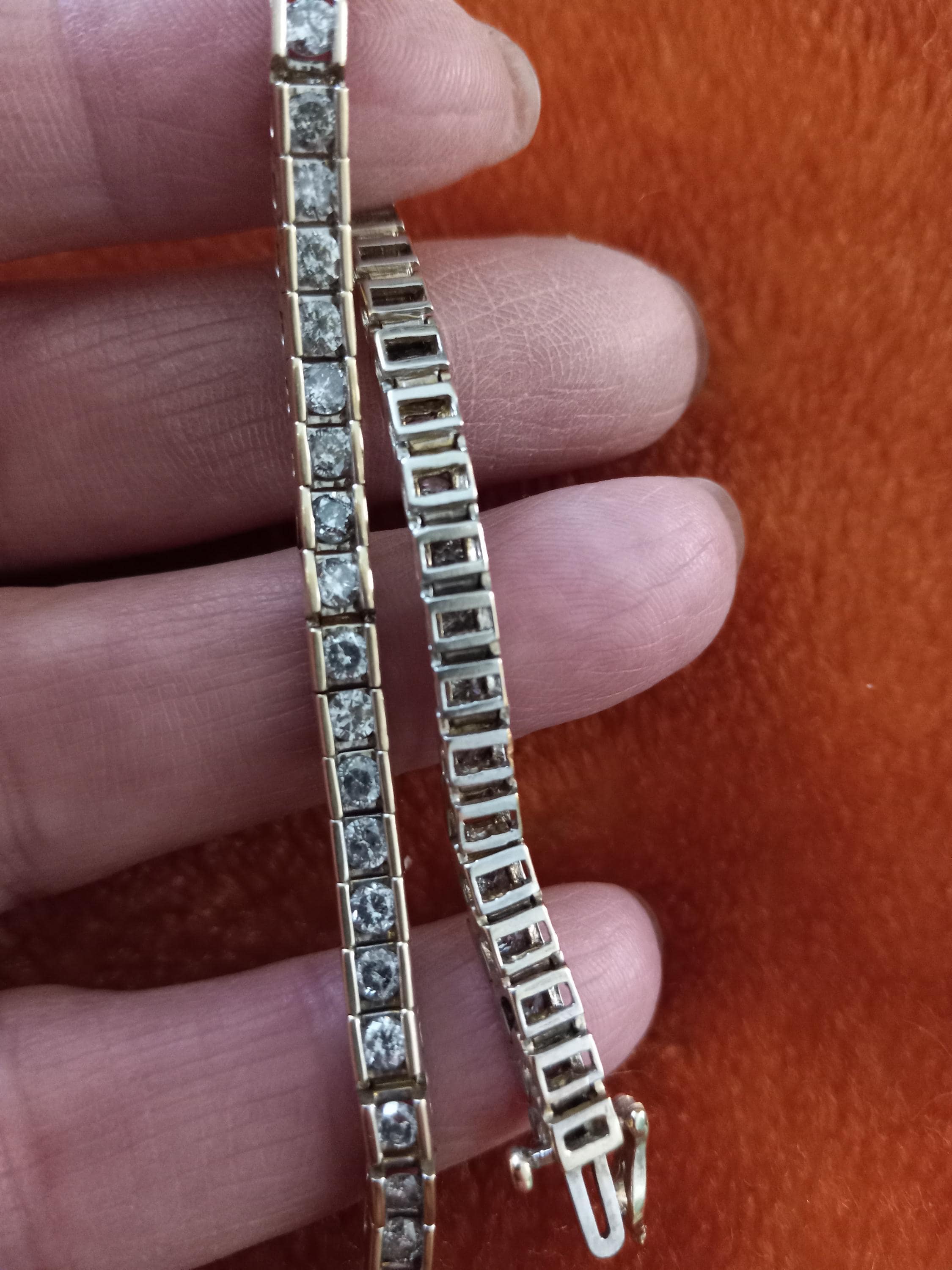 14k Gold 3ct Diamond Tennis Bracelet Fabulous 17 Grams - Etsy