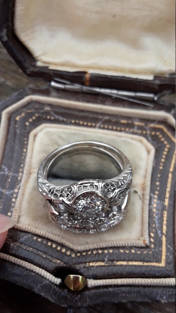 14k 18k Gold Diamond Wedding Set Wedding Engageme… - image 7
