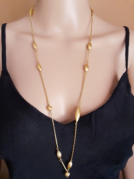 14k Gold Link Necklace Chain Rare 