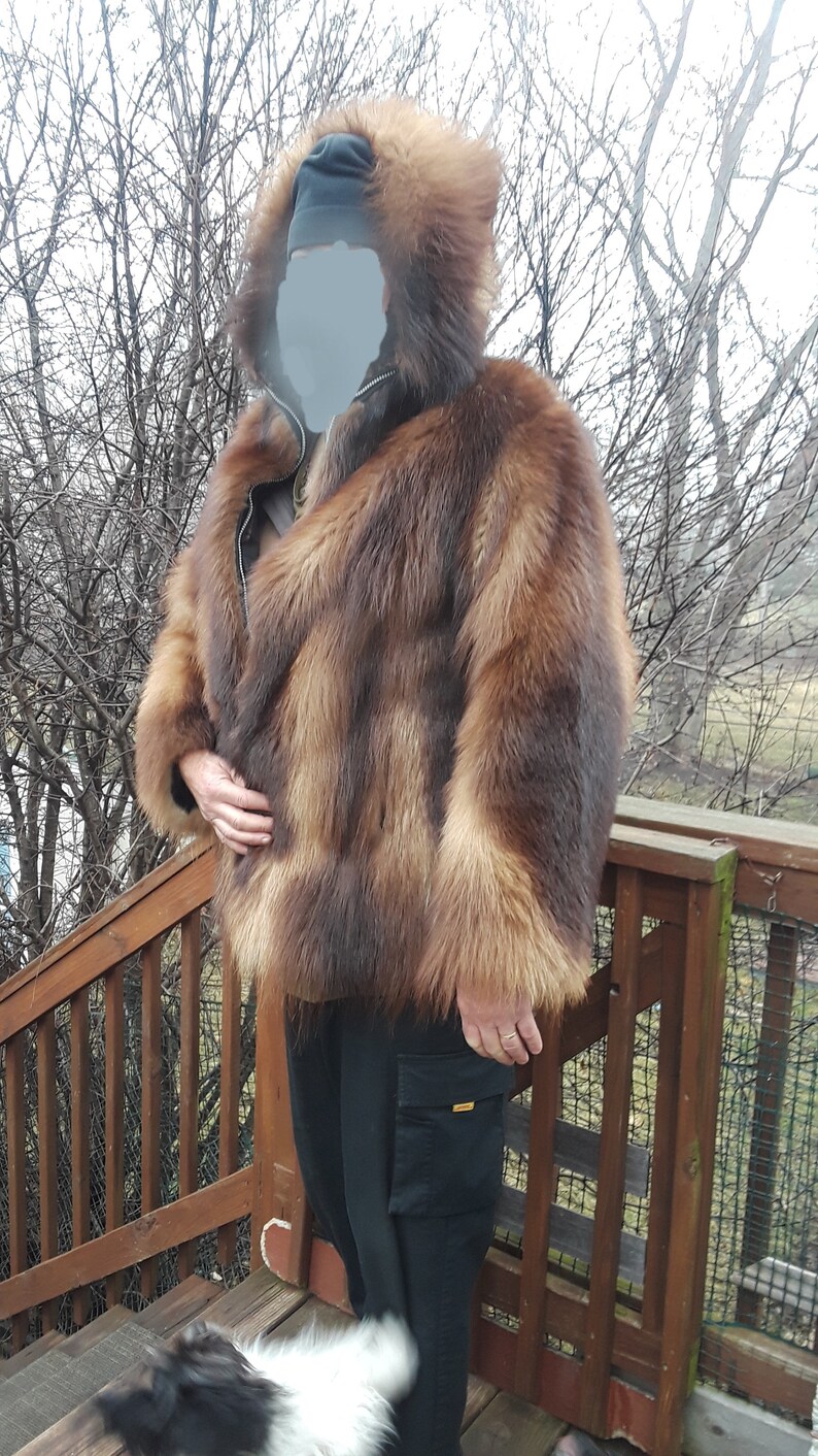 Wolverine Natural Fur Jacket With Hood Arctic Fur Full PELTS Etsy