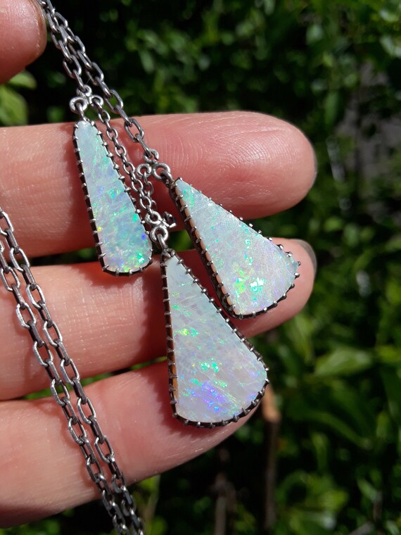 SOLD SOLD Australian Opal Necklace Fabulous One O… - image 3