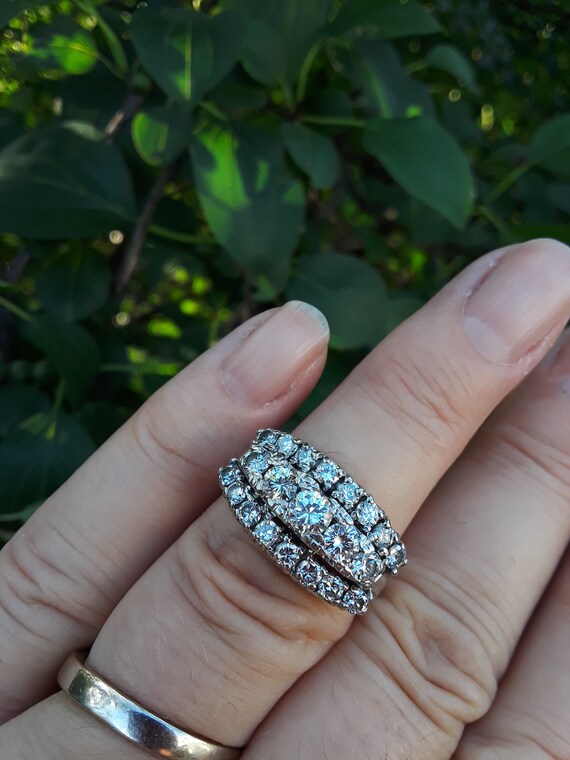 14k Gold 2.25ct Diamond Wedding Engagement Ring B… - image 8