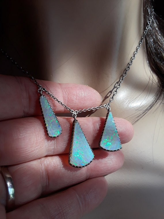 SOLD SOLD Australian Opal Necklace Fabulous One O… - image 2