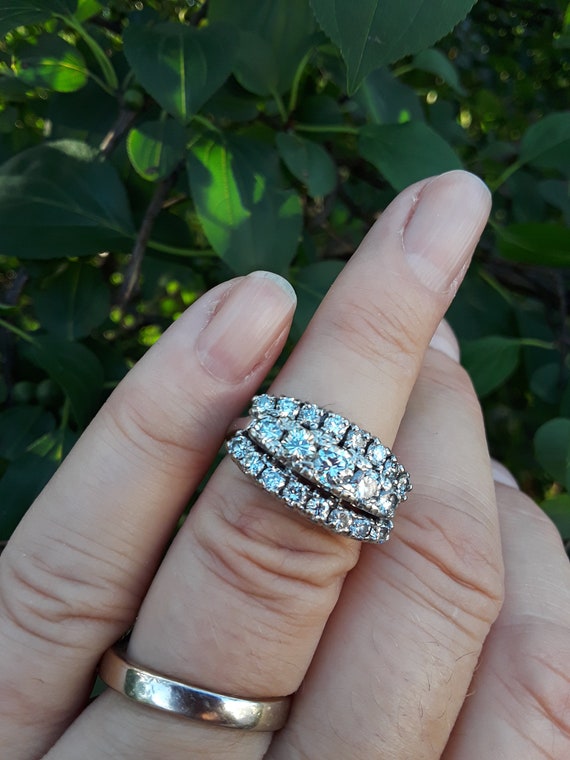 14k Gold 2.25ct Diamond Wedding Engagement Ring B… - image 9