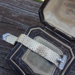 18k Gold 0.75ct Diamond Mesh Buckle Wedding Engagement Cocktail Ring Rare Fabulous