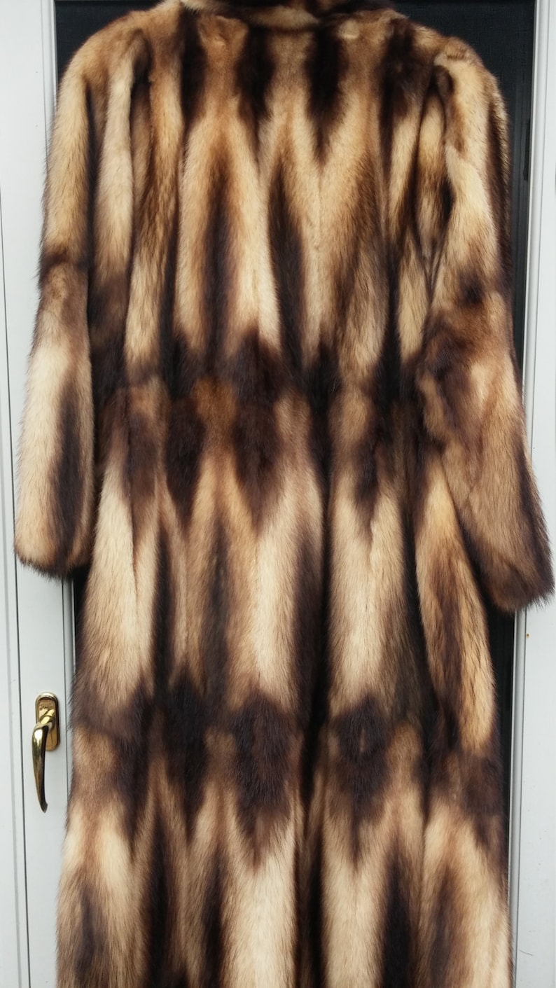 Natural Fitch Fur Coat MXL Fabulous Full Pelts Etsy Canada