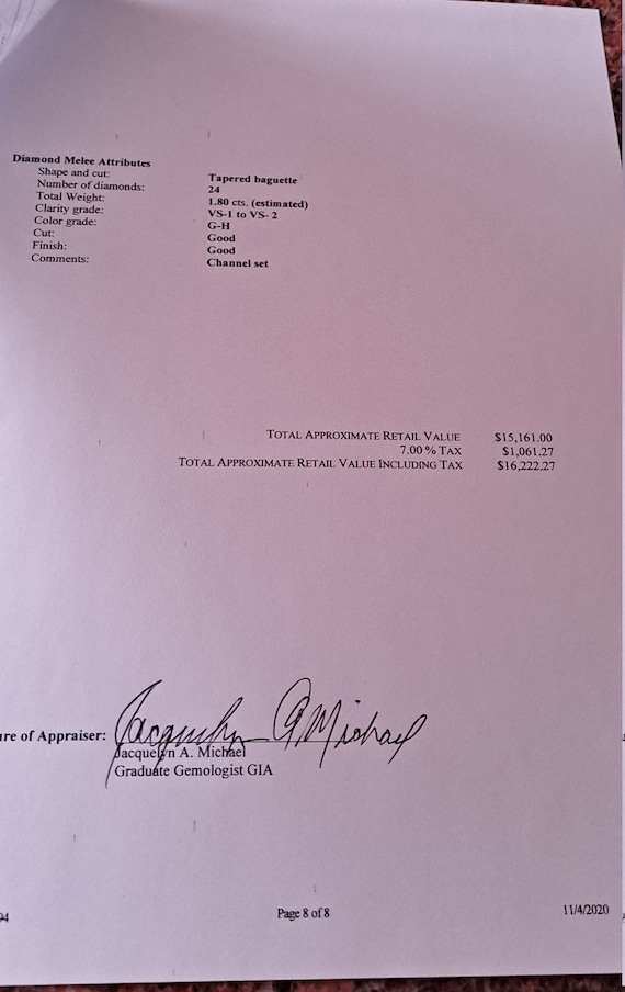 18k Gold 5ct Diamond Ruby Wedding Engagement Cock… - image 6